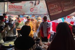 PMI Lampung--Pemkab Lamsel bagikan 10.000 masker antisipasi abu vulkanik
