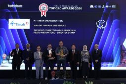 PT Timah raih dua Penghargaan TOP GRC Awards 2026