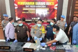 Polres Kotim musnahkan 947 gram sabu