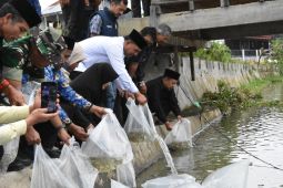 Pemkab Aceh Tengah tebar 50 ribu benih ikan dukung ketahanam pangan