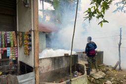 Cegah penyebaran DBD, PT RPN kolaborasi dengan pemerintah desa dan Babinsa lakukan fogging