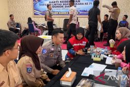 Polres-PMI Bangka Tengah bantu kebutuhan darah pasien