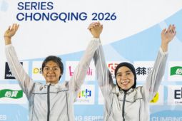 Panjat tebing: Kadek Asih/Raji'ah sabet perak speed relay putri seri Chongqing