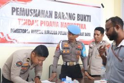 Polda PBD musnahkan 22,86 gram sabu