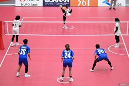 Tim sepak takraw putri Indonesia tekuk Jepang 3-0