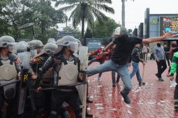 Polda Banten latih personel hadapi eskalasi penyampaian aspirasi