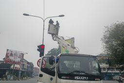 Dishub Kota Pontianak pulihkan lampu lantas yang terganggu pencurian kabel