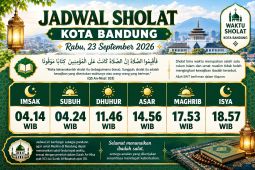 Jadwal Sholat Bandung hari ini 2026 terbaru