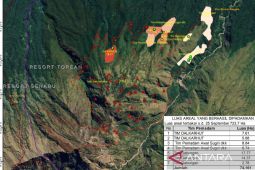 Kebakaran di jalur pendakian Gunung Rinjani meluas hingga 723,7 hektare