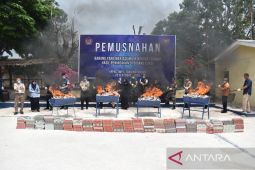 Bea Cukai Tanjungpandan musnahkan 140.356 batang rokok ilegal