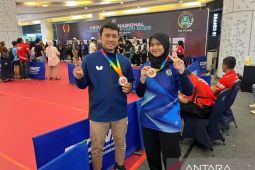 Atlet tenis meja Babel raih dua medali perak di Kejurnas PTMSI 2026