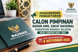 Baznas Bangka Selatan buka pendaftaran pimpinan Baznas periode 2026-2031