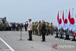 Menhan lepas Pasukan Bela Diri Jepang dari misi pemadaman karhutla