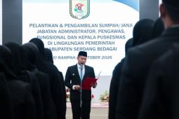 Lantik 68 ASN, Wabup Adlin Tambunan ingatkan amanah dan kinerja