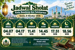 Jadwal Sholat di Bandung Hari Ini, Selasa 6 Oktober 2026