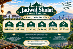 Jadwal Sholat di Bandung Hari Ini, Rabu 7 Oktober 2026
