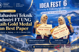 Raih Prestasi Gold Medal dan Best Paper, Mahasiswa Fakultas Teknik UNG Bersinar di Idea Fest 6