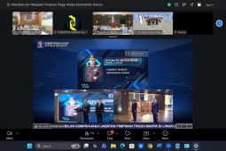 Kemenkum Sumut Ikuti rangkaian acara secara virtual