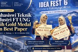 Mahasiswa UNG raih "gold medal" dan "best paper" ajang Idea Fest 6 UMM