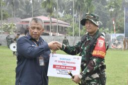 BUMN dan BUMD dukung TMMD Sawahlunto dengan 350 sak semen