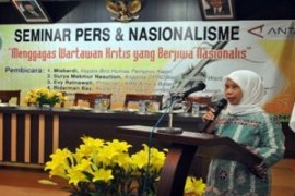Antara latih mahasiswa UMRAH Tanjungpinang