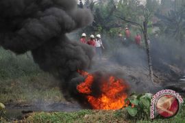 Pipa gas Pertamina meledak tiga korban terbakar