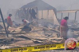 Pasar Ikan Higienis Kendari Terbakar
