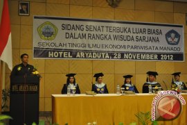  Mangindaan lepas wisudawan STIEPAR Manado 