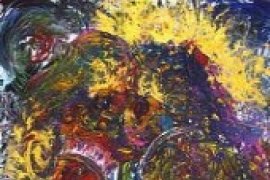 Siswa SMK Pameran Lukisan Jari