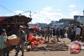 Penertiban PKL  Pasar Panorama Bengkulu usai Lebaran 