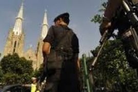 Polresta Padang Lakukan Sterilisasi Gereja Jelang Misa Natal