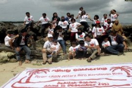 Family Gathering HUT ke-76 ANTARA/Joko Sulistyo