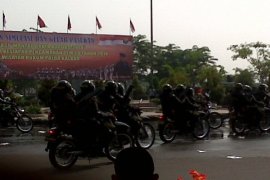 Polda Kalbar Gelar Simulasi Pengamanan Pemilu 2014 