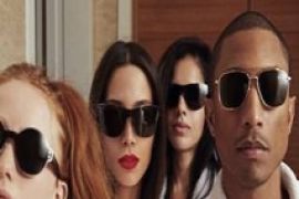 "Pharrell Williams wtih GIRL and Happy"
