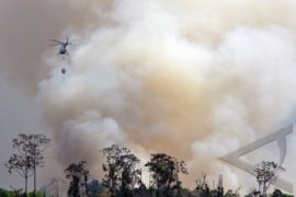 Dua helikopter pengebom air diterbangkan Satgas Karhutla di Riau