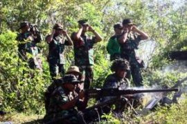 Prajurit Marinir Gelar Latihan Menembak dan Terjun