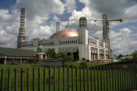 Pembangunan Masjid Agung Pontianak Hampir Rampung