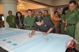 Gubernur Sulut tandatangani peta baru Kota Tahuna