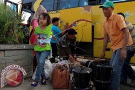 Terminal Daya Makassar dipadati penumpang arus balik