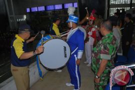 Kejuaraan daerah drum band di Baturaja OKU