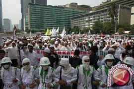 Massa bergerak ke Bareskrim tuntut pemidanaan Sukmawati