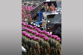 Upacara Pelepasan KSAL di Bumi Marinir