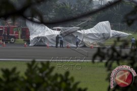 Pesawat F16 Terbakar