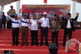 Tiga Pasang Cabup Karimun Deklarasi Pilkada Damai