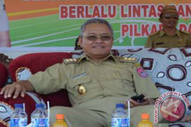 Nurdin Mokoginta Pamitan Sebagai Bupati Bone Bolango