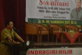 Bupati Indragiri Hilir Resmikan Sosialisasi 4 Pilar