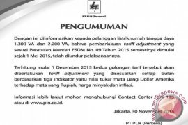 Tariff Adjusment Listrik Desember 2015