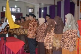 Bupati Indragiri Hilir Hadiri Pengukuhan PWRI