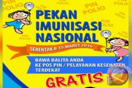 Dinkes Jember Targetkan Imunisasi Polio 182.752 Balita