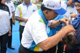 Bupati Kampar Buka Pencanangan PIN Polio Kab Kampar